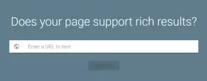 Screen-grab of the Google Rich Results Toolbar