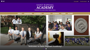 Saint Raphael Academy, Patucket RI - website - by Brave River Solutions