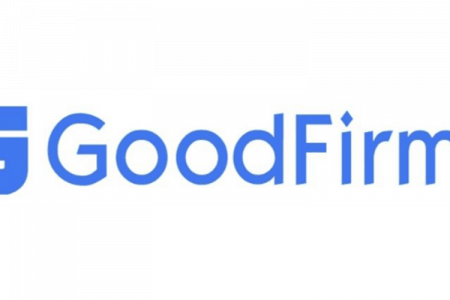 GoodFirms logo used for their global study on AI that Rhode Island's Brave River is featured as a Research Partner.